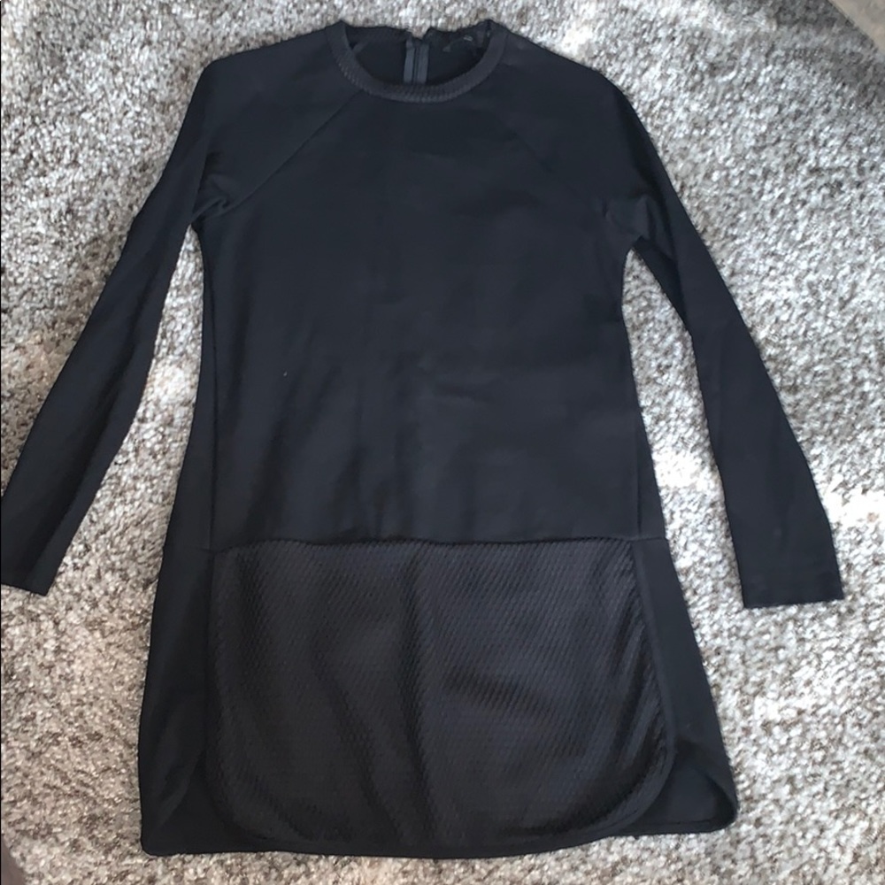 Black Zara mini-dress / Tunic long sleeve top